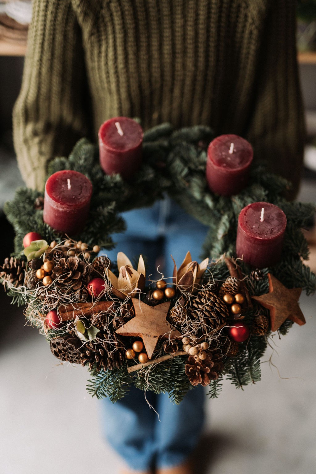 Coronita Advent Natural Red