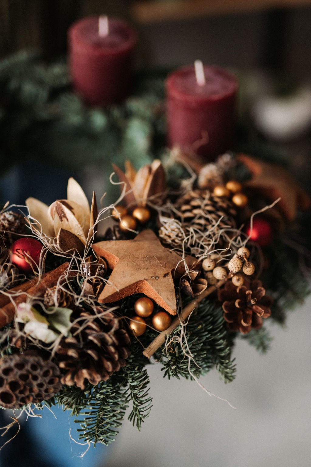 Coronita Advent Natural Red